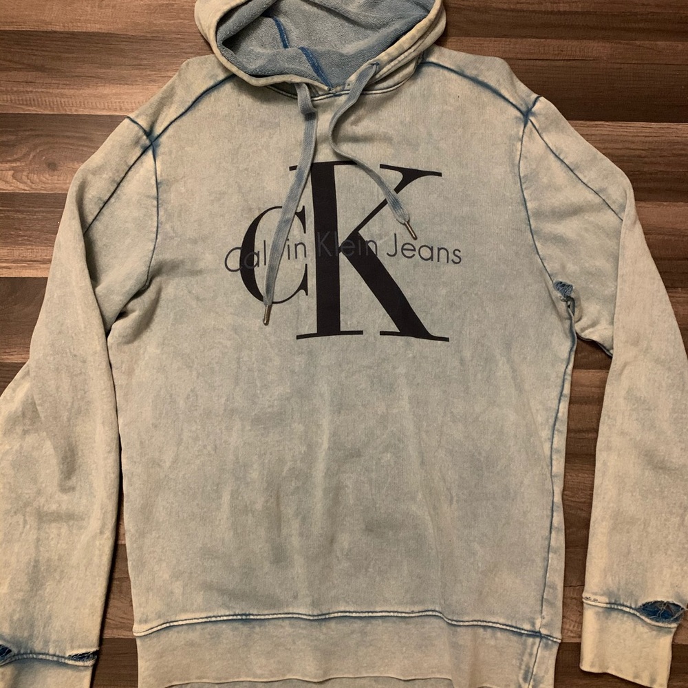 Vintage Calvin Klein distressed hoodie